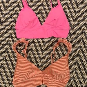 Aerie Women’s Bathing Bikini Tops .. set of 2